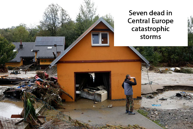 Killer Floods in central europe kill seven