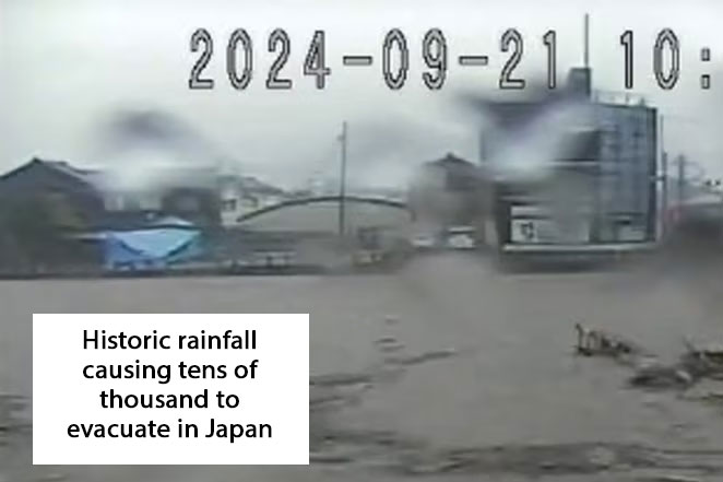 Japan killer rainfall floods and landslides