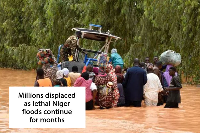Niger floods kill hundreds and displace millions