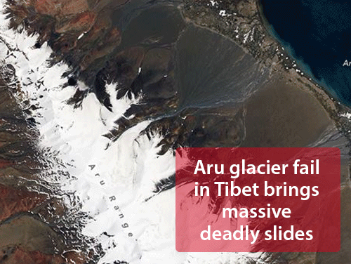 Multiple glacier landslides