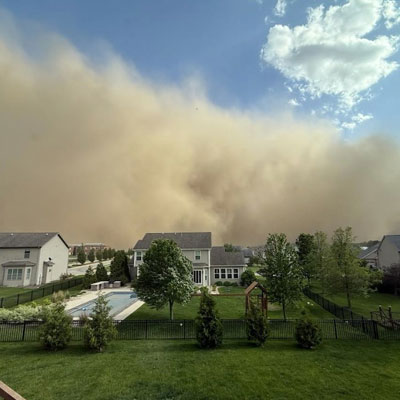 Chicago dust storm toxic event May 2025