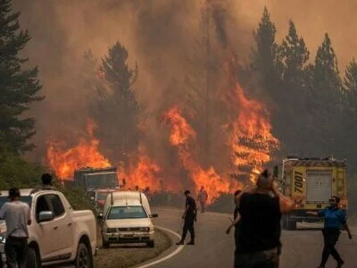 Patagonia wildfire emergency