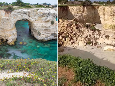 Global Warming comes for Italy' Love Arch