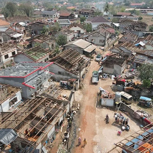 Devastating hailstorms in Laos
