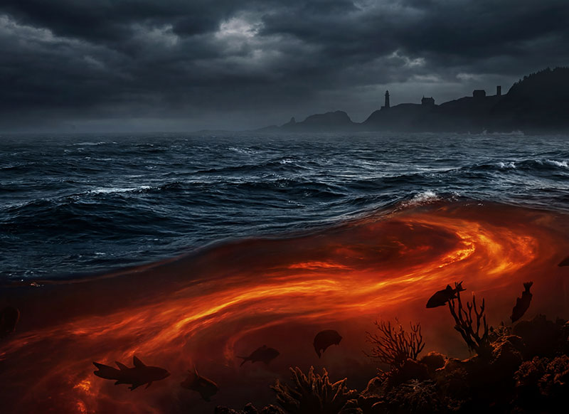 Marine heatwave combines with super el nino