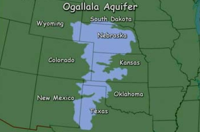 Ogallala aquifer in long term decline