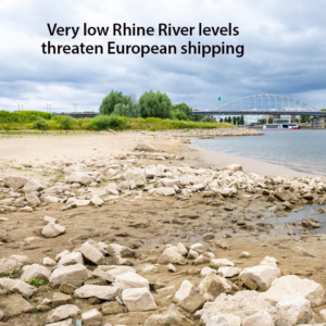 Rhine river levels threaten shipping