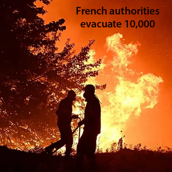 French Wildfire evacuations