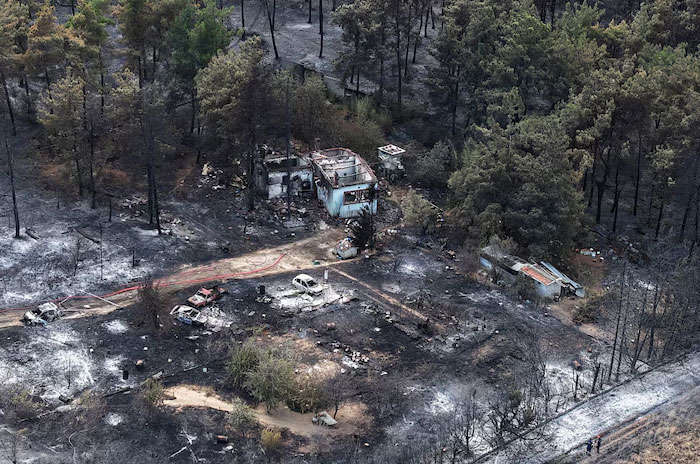 Killer wildfires Greece