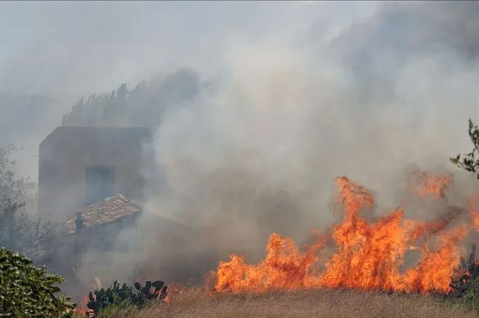 Fire followed by Hail in Sicily