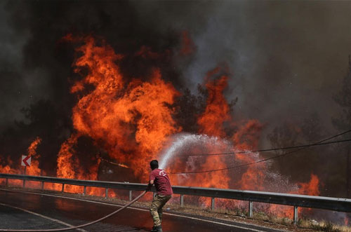 Fires ignite Serbia