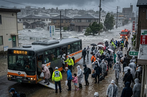 Japan evacuations typhoon Dujuan