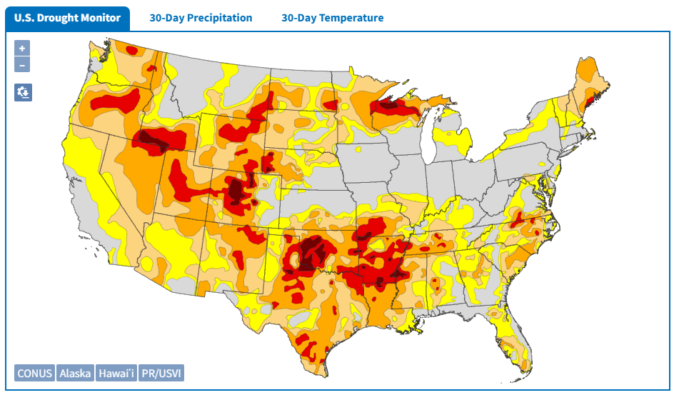Us drought monitor