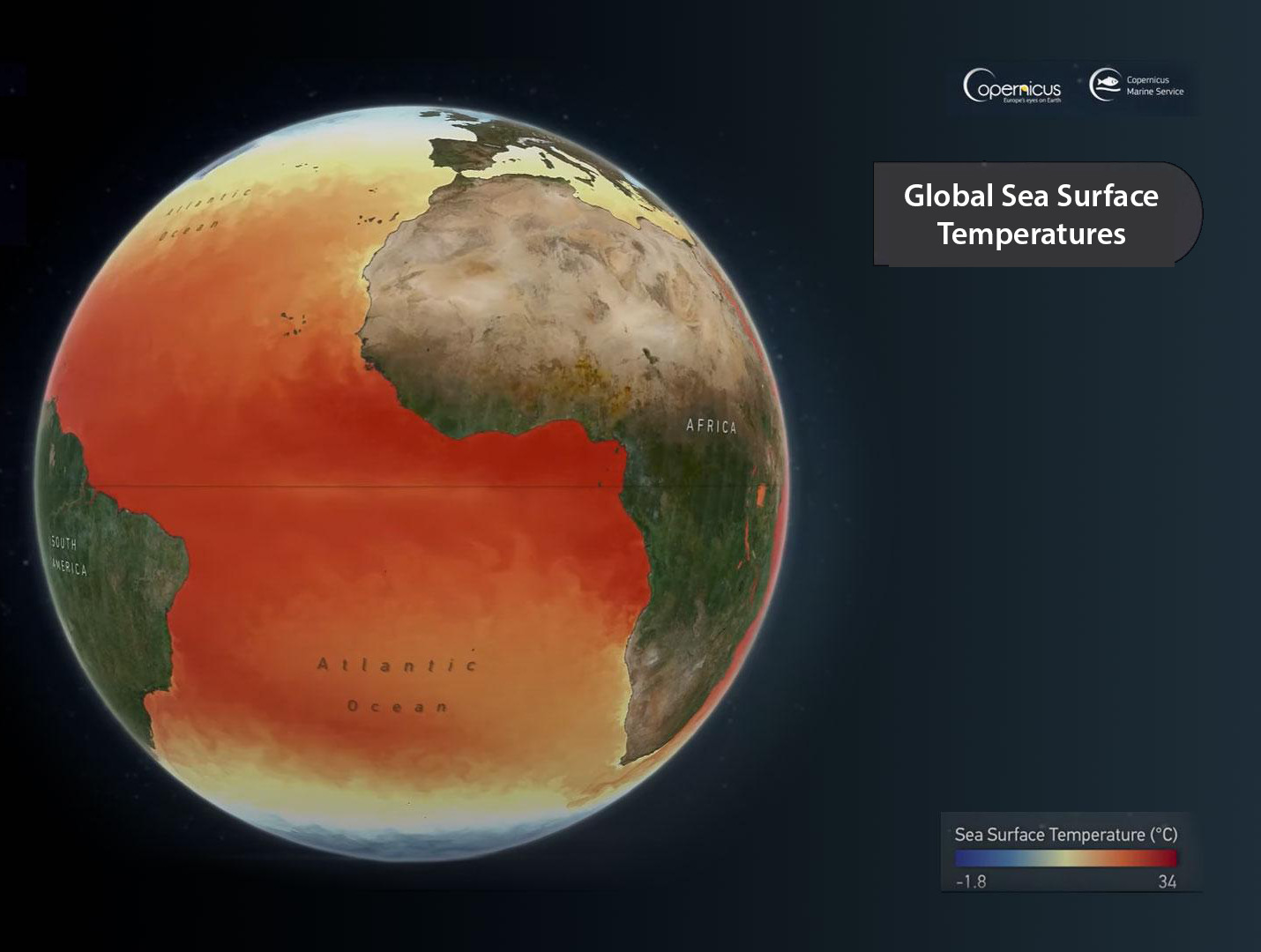 Global sea surface temperatures