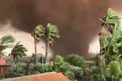 Twin Tornadoes in Sicily